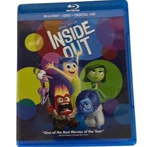Disney Pixar 3 Disc Set DVD Blu-Ray Movie Inside Out